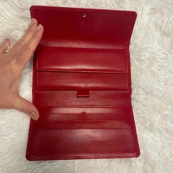 Louis Vuitton Red Epi International Wallet - Picture 12 of 14